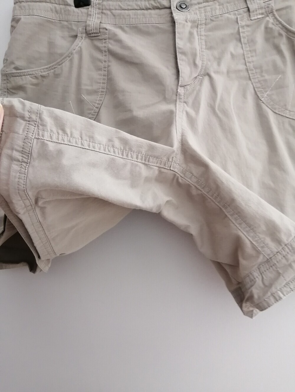 Kuhl Tan Beige Hiking Shorts Plus Size 14 Gorpcore Trail Outdoor - Picture 7 of 15